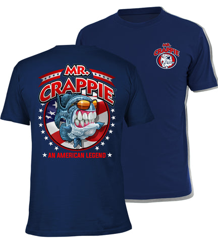 Arthur Conan Doyle Bred vifte Loaded Mr. Crappie American Legend T-Shirt